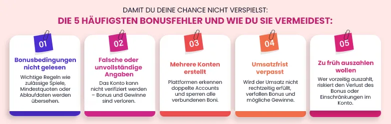 Bonusfehler